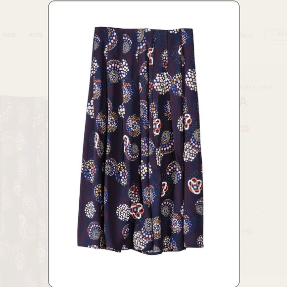 Ciao Lucia Claudia Navy Skirt / Size L - Picture 1 of 5